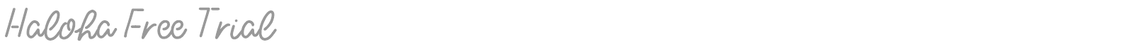 Haloha font preview
